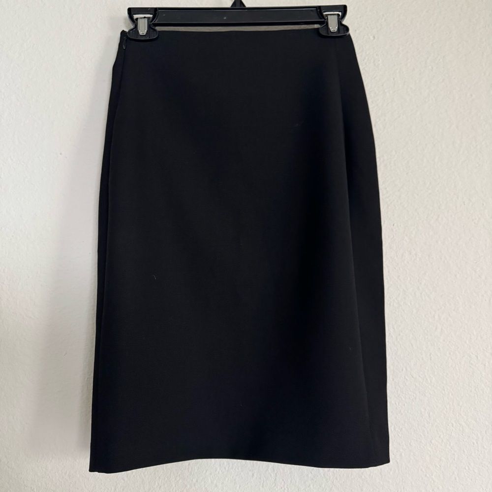 Diane Von Furstenberg Skirt Size 0 Authentic Black Stretch Pencil Knee Length - Picture 7 of 16